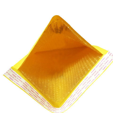 厂家直销黄色牛皮纸气泡信封袋饰品包装袋跨境小包泡泡袋气泡信封
